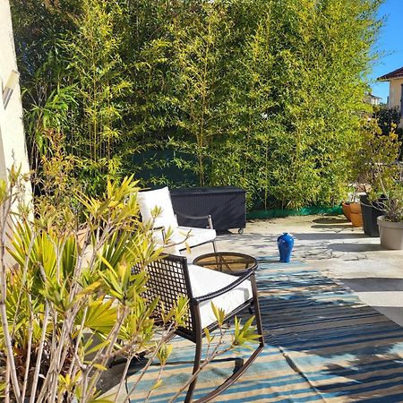 Studio Independant Avec Terrasse A Juan Les Pins Antibes Exteriör bild