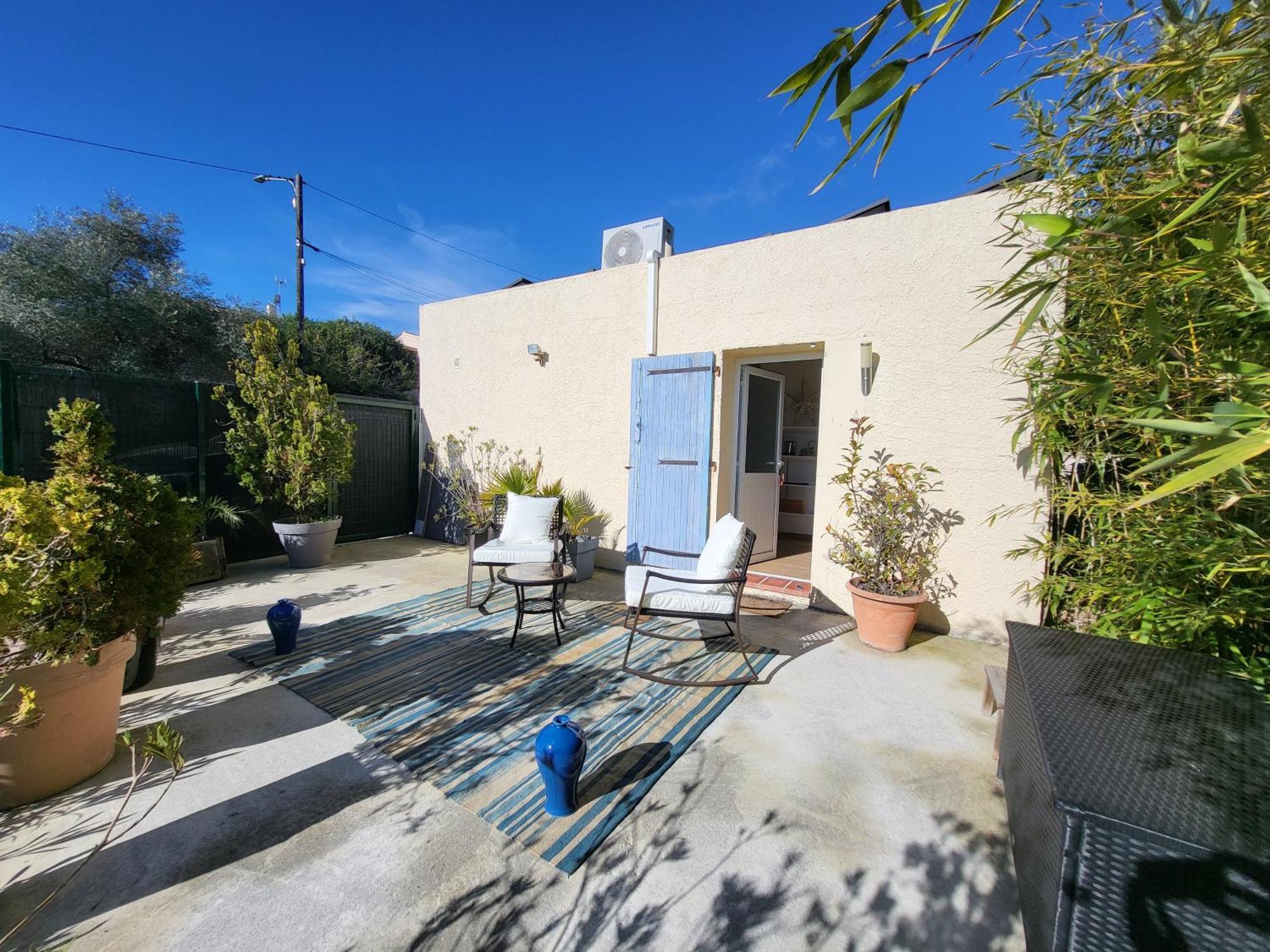 Studio Independant Avec Terrasse A Juan Les Pins Antibes Exteriör bild